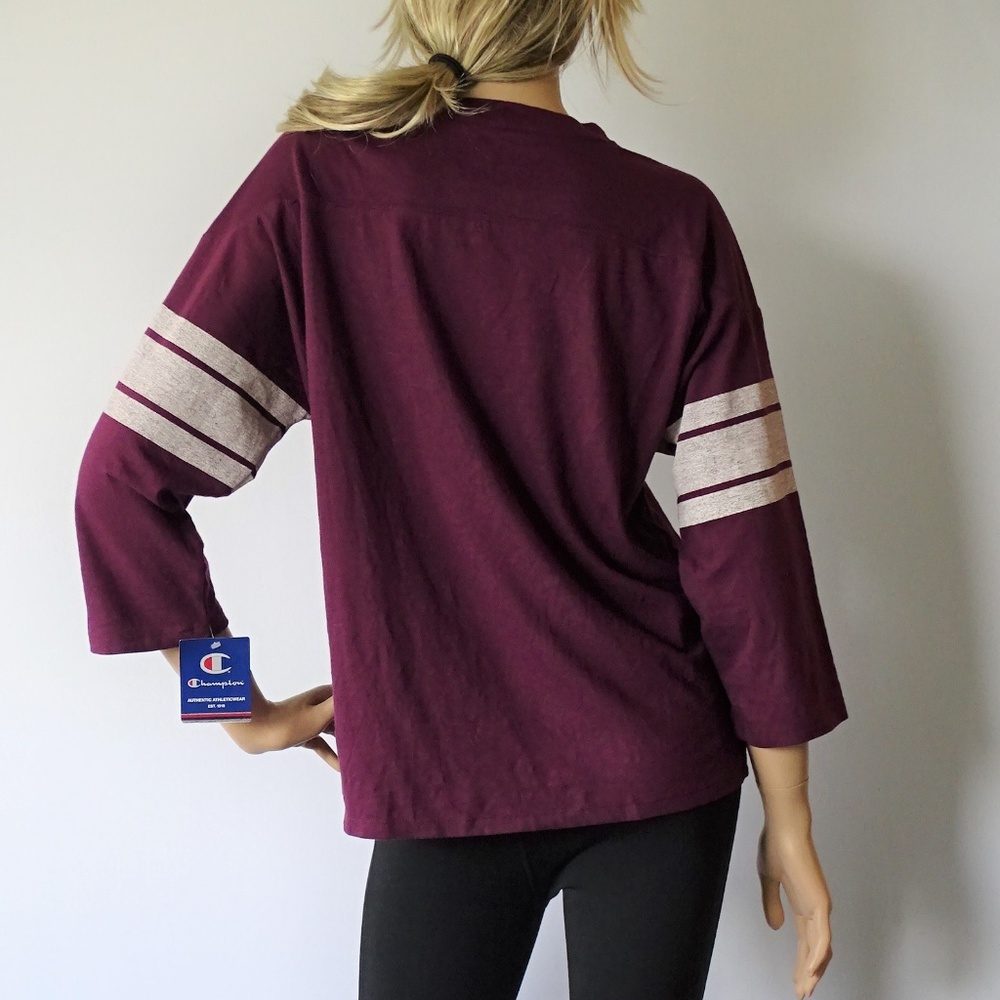 Champion Women's Heritage T-Shirt Script Logo NWT - Picture 2 of 2